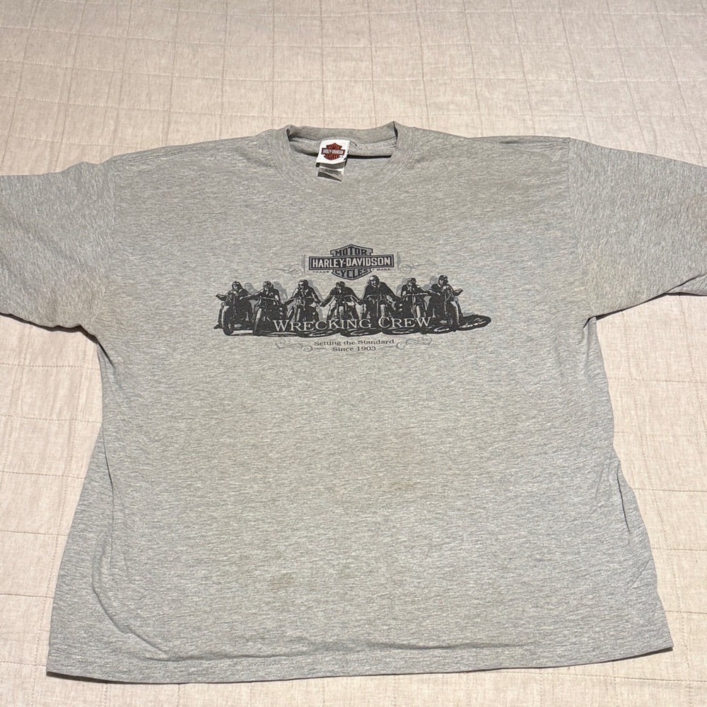 Harley-Davidson Wrecking Crew Gray Tee